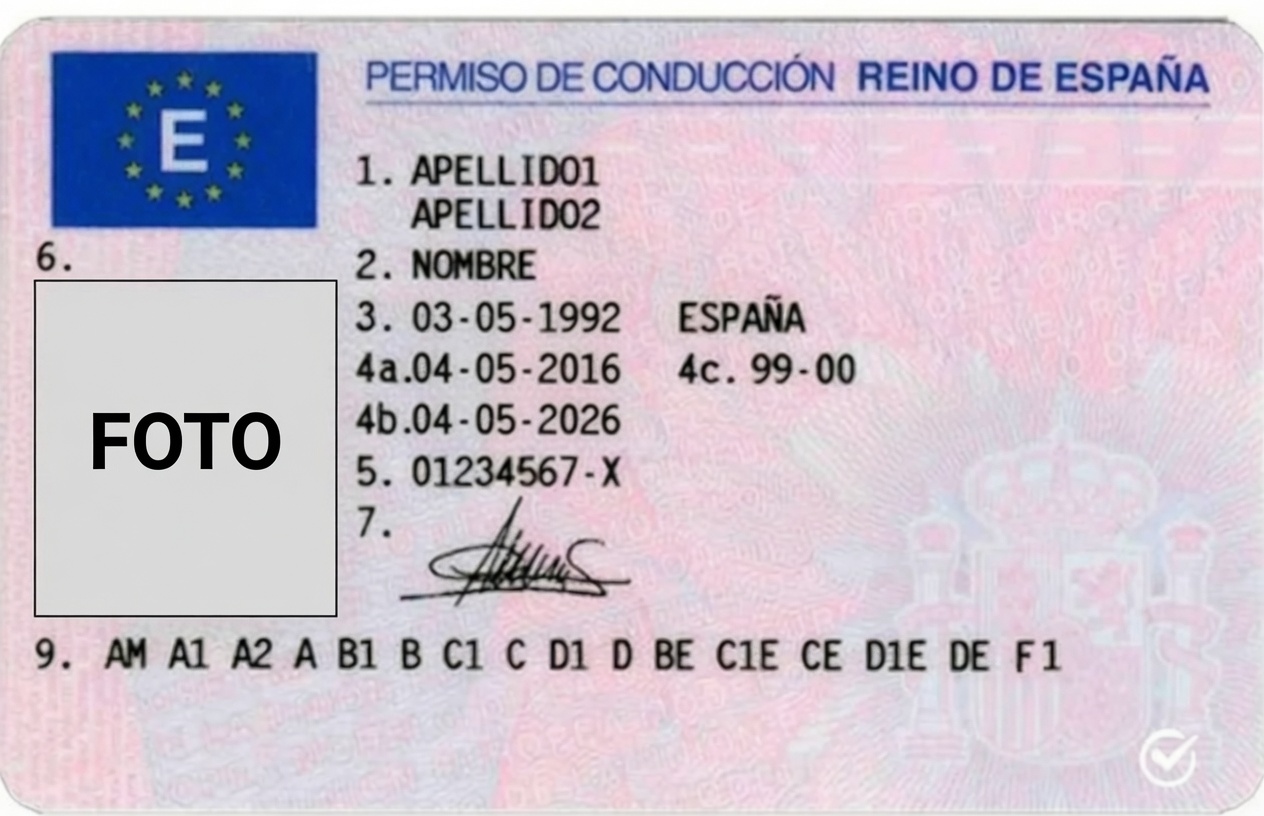 Tipos de permiso de conducir