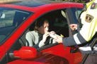 Prueba de alcohol: soplar en el dispositivo